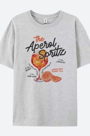 Classic Outfits Ideas, Cute Outfits For Blondes - Aperol Spritz Tee