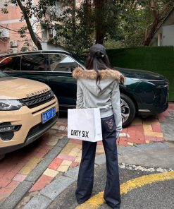 Classic Straight-Leg Jeans with Slightly Loose Fit, Double Waistband, Embroidered Logo, Slimming Style - Vintage Denim Fashion