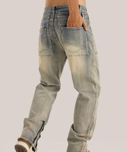 Clean Look Style, Dark Academia Outfit With Skirt - Slim Leg Ripped Jeans