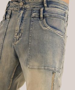 Clean Look Style, Dark Academia Outfit With Skirt - Slim Leg Ripped Jeans