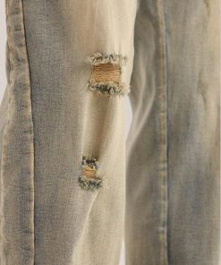 Clean Look Style, Dark Academia Outfit With Skirt - Slim Leg Ripped Jeans