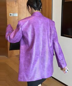 Clean Outfits Aesthetic, Blair Waldorf - Crocodile Blazer Jacket