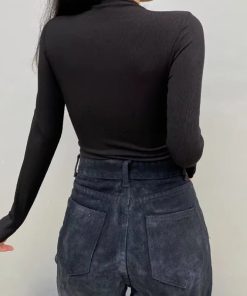 Cloth Inspiration, Outfit With Ribbon - Cut Out Open Front Bodysuit