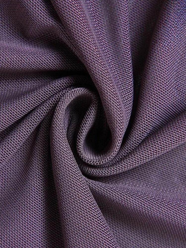 Collared Long Sleeve Outfit, Soft Modest Outfits - Mesh Split Midi Dress Collared Long Sleeve Outfit, Soft Modest Outfits - Mesh Split Midi Dress