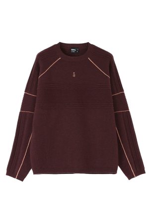 Color-Block Loose Warm Knitted Sweatshirt for Men - Autumn Winter Fashion Sweater, Cozy Casual Style