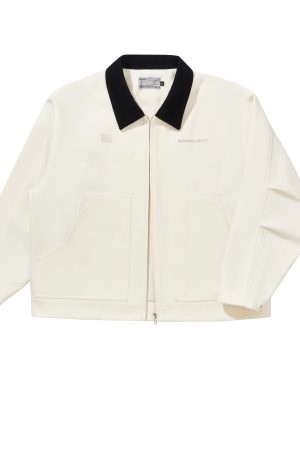 Color-Blocked Wool Modified Detroit Jacket in Melton | Cleanfit Style for a Trendy Look