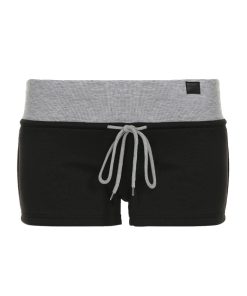 Color-Blocking Low-Waist Casual Shorts for Women - American Sports Style Ultra-Short Slim Fit Hot Pants for Home Wear