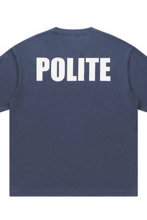 Color-Blocking Short-Sleeve T-Shirt with Cracked Texture and Slogan - Street Style American Basic