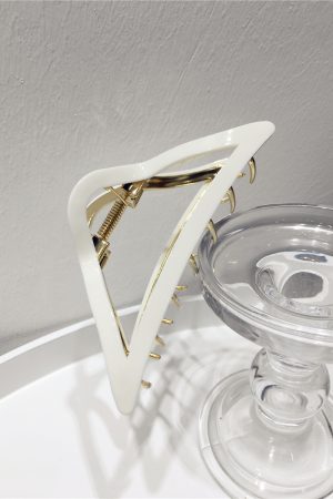 Colorful Acrylic Resin Large Cross Hair Clip - Sweet Temperament Ponytail Clip for Spring and Summer Style