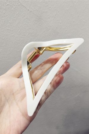 Colorful Acrylic Resin Large Cross Hair Clip - Sweet Temperament Ponytail Clip for Spring and Summer Style