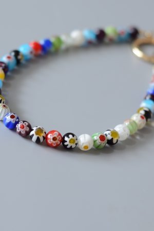 Colorful Beaded Mobile Phone Lanyard - High-End Wrist Strap Pendant for Stylish Accessories