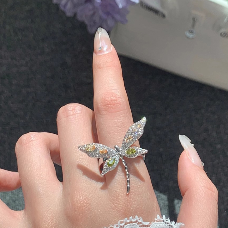 Colorful Butterfly Ring for Women - Two-Color Minimalist Open Finger Ring, 2025 Exquisite Versatile High-End Fashion Accessory Colorful Butterfly Ring for Women - Two-Color Minimalist Open Finger Ring, 2025 Exquisite Versatile High-End Fashion Accessory