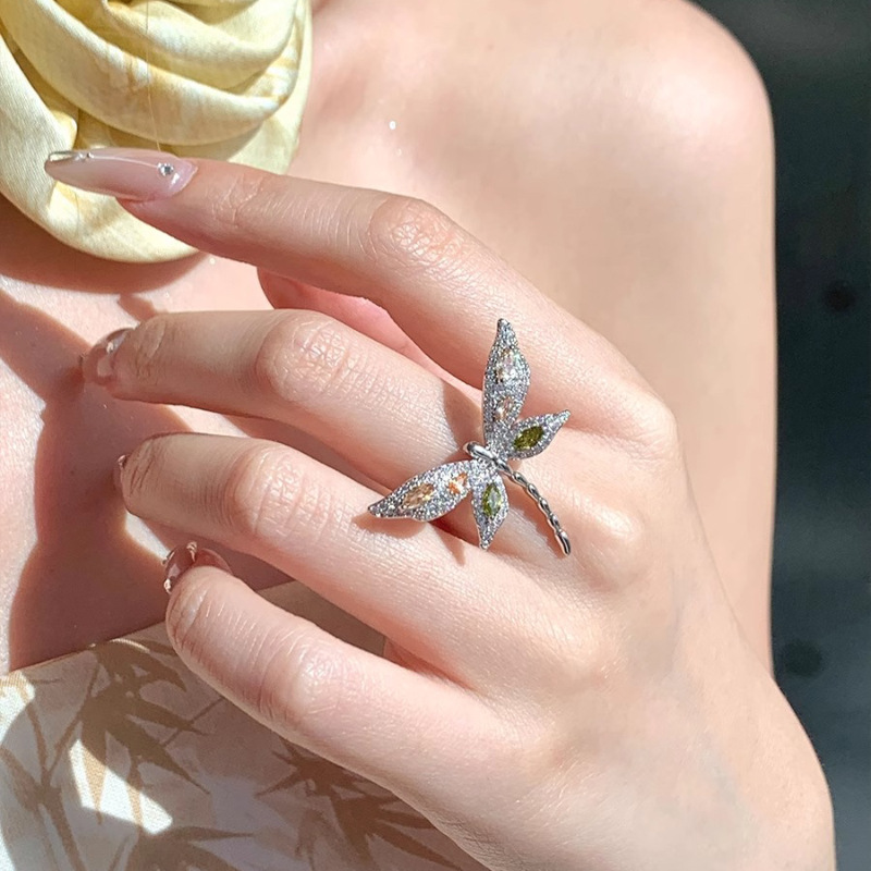 Colorful Butterfly Ring for Women - Two-Color Minimalist Open Finger Ring, 2025 Exquisite Versatile High-End Fashion Accessory Colorful Butterfly Ring for Women - Two-Color Minimalist Open Finger Ring, 2025 Exquisite Versatile High-End Fashion Accessory