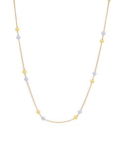 Colorful Drip Glaze Bead Splicing Necklace - Minimalist Layered Clavicle Chain in Yellow and Purple for Versatile Styling