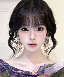 Colorful Floral Tassel Earrings for Girls - Long Romantic Crystal Cluster Ear Clips, Pastoral Vacation Style Jewelry