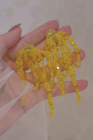 Colorful Handmade Beaded Bowknot Earrings for Women - Trendy Long Vacation Jewelry, 2025 Fashion Statement