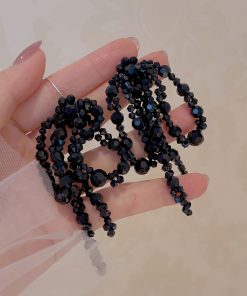 Colorful Handmade Beaded Bowknot Earrings for Women - Trendy Long Vacation Jewelry, 2025 Fashion Statement