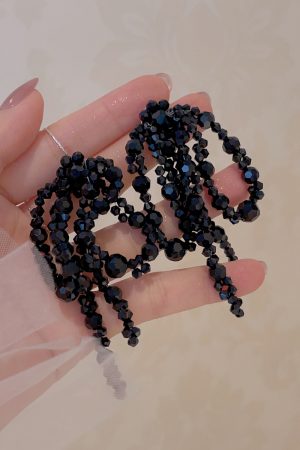 Colorful Handmade Beaded Bowknot Earrings for Women - Trendy Long Vacation Jewelry, 2025 Fashion Statement