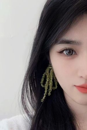 Colorful Handmade Beaded Bowknot Earrings for Women - Trendy Long Vacation Jewelry, 2025 Fashion Statement