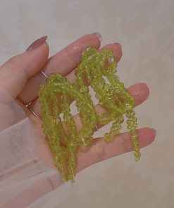 Colorful Handmade Beaded Bowknot Earrings for Women - Trendy Long Vacation Jewelry, 2025 Fashion Statement