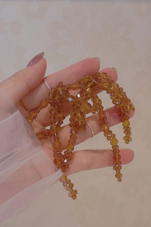 Colorful Handmade Beaded Bowknot Earrings for Women - Trendy Long Vacation Jewelry, 2025 Fashion Statement