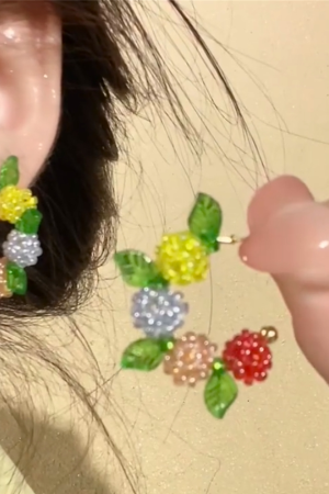 Colorful Raspberry Stud Earrings for Women - Trendy 2025 Ear Accessories, Sweet Personality Jewelry, Ins Style