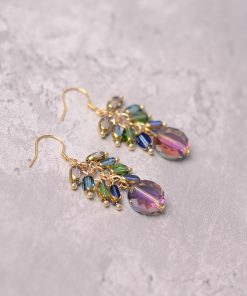 Colorful Retro Beaded Tassel Earrings - Trendy Unique Ear Studs for Women, Light Luxury High-End Style