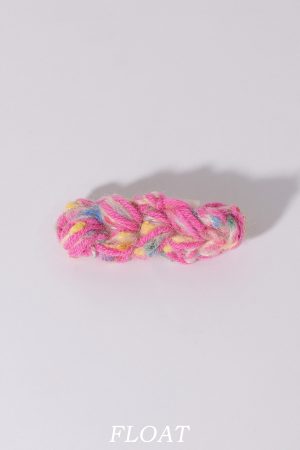 Colorful Retro Yarn Cable Hair Clip for Women - Sweet Mixed Line Duckbill Clip for Side Bangs - Plush Headwear for Spring Summer