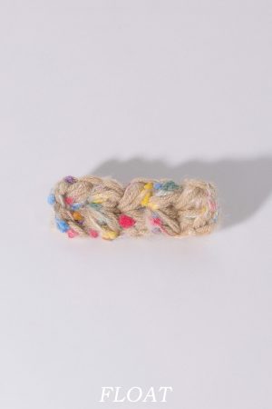 Colorful Retro Yarn Cable Hair Clip for Women - Sweet Mixed Line Duckbill Clip for Side Bangs - Plush Headwear for Spring Summer