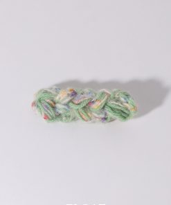 Colorful Retro Yarn Cable Hair Clip for Women - Sweet Mixed Line Duckbill Clip for Side Bangs - Plush Headwear for Spring Summer