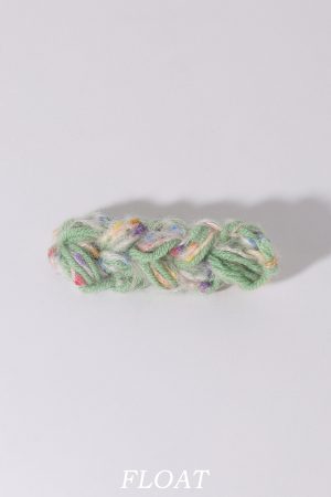 Colorful Retro Yarn Cable Hair Clip for Women - Sweet Mixed Line Duckbill Clip for Side Bangs - Plush Headwear for Spring Summer