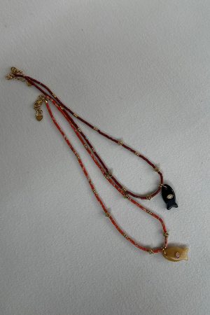 Colorful Shell Clavicle Chain Necklace - Minimalist Artistic Accessory, Versatile French High-End Design, Light Luxury Fashion Statement