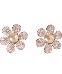 Colorful Sunflower Earrings for Women - Long Exaggerated Floral Design with Full Diamond Accents, 2025 Trendy Statement Jewelry