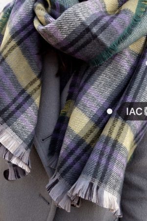Colorful Tassel Scarf - Beautifully Patterned Korean Style Accessory for Chic Looks