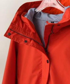 Colorful Women's Windbreaker Jacket - Waterproof, Windproof, Drawstring Waist, Hooded Outdoor Work Jacket