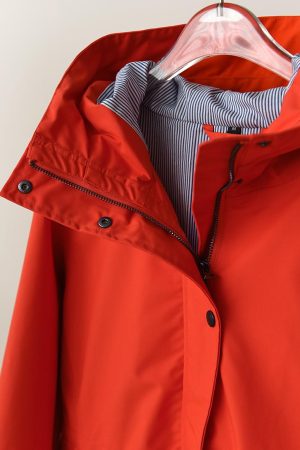 Colorful Women's Windbreaker Jacket - Waterproof, Windproof, Drawstring Waist, Hooded Outdoor Work Jacket