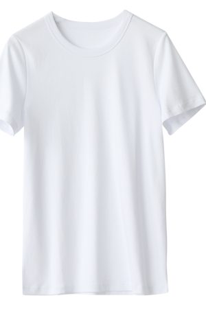 Comfortable Solid Color Slimming T-Shirt - Short Sleeve Round Neck Basic Tee for Summer Fashion in Multi-Colors