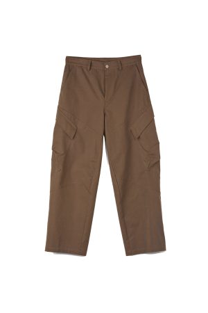 Commuter Six-Pocket Work Pants in Brown Gray - Versatile, Functional Design for Urban Style