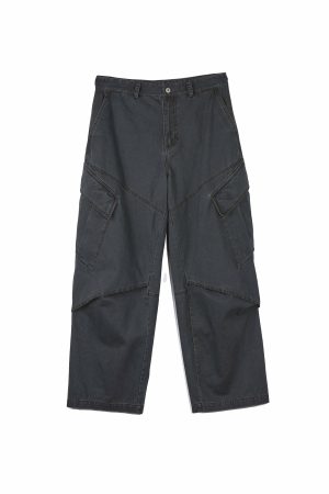 Commuter Six-Pocket Work Pants in Brown Gray - Versatile, Functional Design for Urban Style