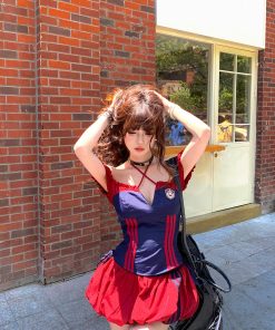 Cool and Spicy Two-Piece Set for Women - American Style Halter Top and Bud Skirt - Summer Y2K Fashion Hot Girl Outfit