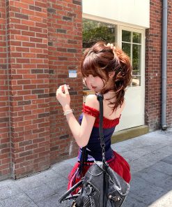 Cool and Spicy Two-Piece Set for Women - American Style Halter Top and Bud Skirt - Summer Y2K Fashion Hot Girl Outfit