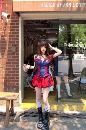 Cool and Spicy Two-Piece Set for Women - American Style Halter Top and Bud Skirt - Summer Y2K Fashion Hot Girl Outfit