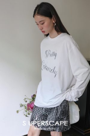 Cool Feel Sorona Cotton Loose Fit Round Neck Relaxed Printed Long Sleeve T-Shirt - Casual Fashion Essential for Effortless Style