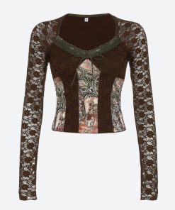 Cool Girl Drawing, Art Girls - Vintage Bohemian Lace Top