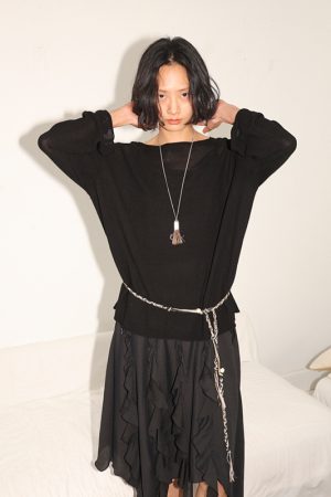 Cool Relaxed Loose Edge Hollow Mulberry Silk Lyocell Sweater - Lightweight Knitted Air Conditioning Sweater for Effortless Style