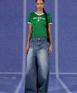 Coquette Clothes For Teens, Dollette Style - Mexico Ruched Jersey Top