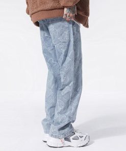 Coquette Clothing Style, Hijabi Closet Essentials - Straight Leg Printed Jeans