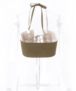 Coquette Clothing Style, Self Care Outfit - Lace Up Halter Top