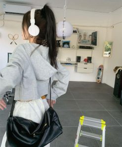 Coquette Lookbook, Coquette Outfits With Pants - Soft Girl Cropped Hoodie