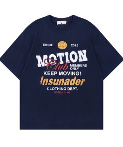 Cotton Short Sleeve T-Shirt for Women, American High Street Letter Print, Loose Fit, Trendy Casual Top, Y2K Style